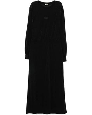 DRYKORN Long-Sleeves Midi Dress - Black