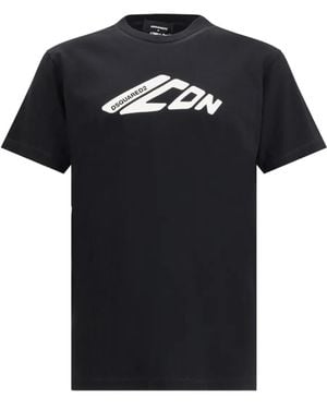 DSquared² Logo-Print T-Shirt - Black