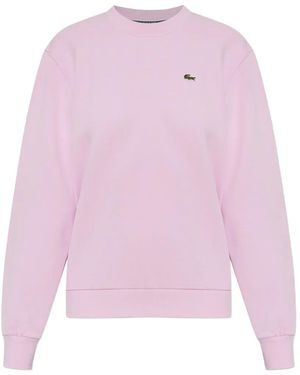 Lacoste Sweater Met Logopatch - Roze