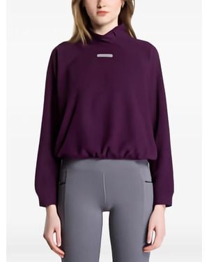 Under Armour Performance Fleece Asymmetric Quarter-Zip Sweater - Purple