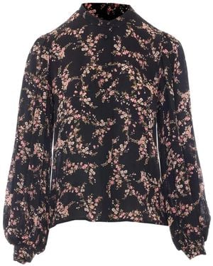 Twinset Camisa Con Estampado Floral - Negro
