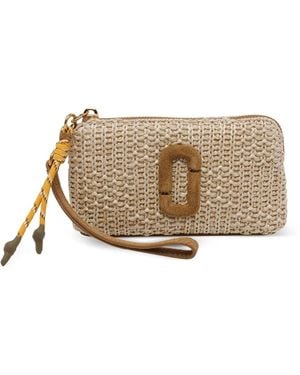 Marc Jacobs Pochette À Design Tissé - Natural