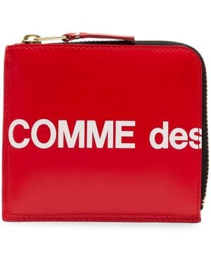 Comme des Garçons Cartera Huge Con Logo Y Cremallera En El Contorno - Rojo