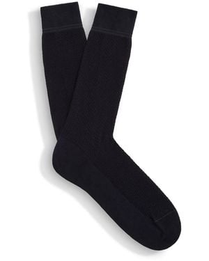 ZEGNA Jacquard Socks - Black