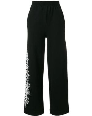 Off-White c/o Virgil Abloh Side Print Wide Leg Sweatpants - Black