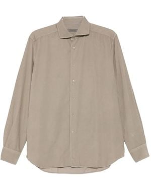 Corneliani Long-Sleeved Shirt - Natural