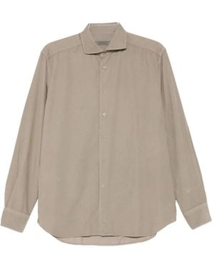 Corneliani Long-Sleeved Shirt - Natural