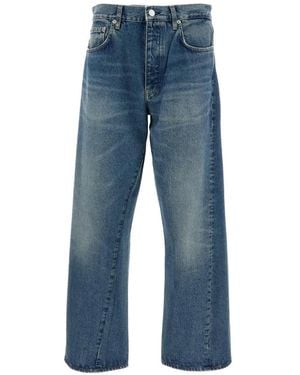 sunflower Faded Straight-Leg Jeans - Blue