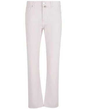 Jacob Cohen Logo-Patch Jeans - White