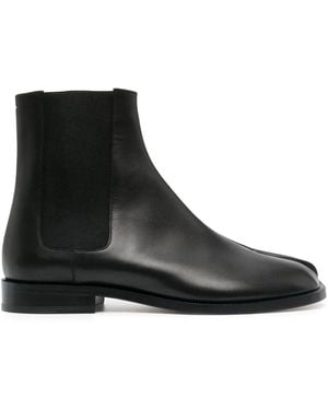 Maison Margiela Tabi Polished Leather Chelsea - Black
