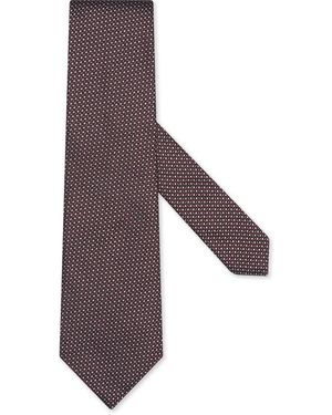 ZEGNA シルク ネクタイ - パープル