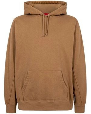Supreme Cropped Panels Hoodie - Brown
