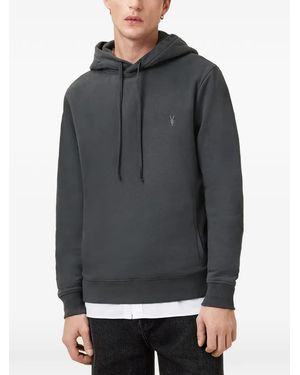 AllSaints Hoodie Raven À Logo Brodé - Grey