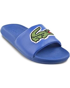 Lacoste Croco Slides - Blue