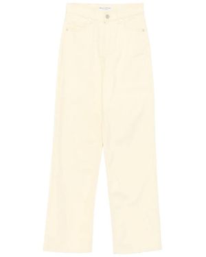 Marc O' Polo Organic Cotton-Blend Straight-Leg Jeans - White