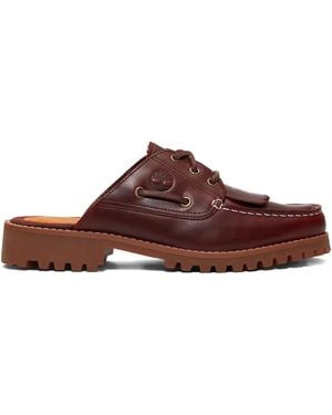 Timberland レザーミュール - ブラウン