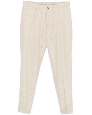 Gran Sasso Drawstring Cuffed Pants - Natural