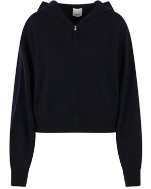 Allude Zip-Fastening Hoodie - Black