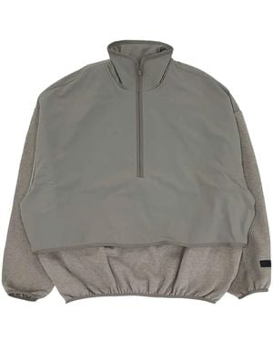Fear Of God Funnel Neck Panelled Sweatshirt - Grey