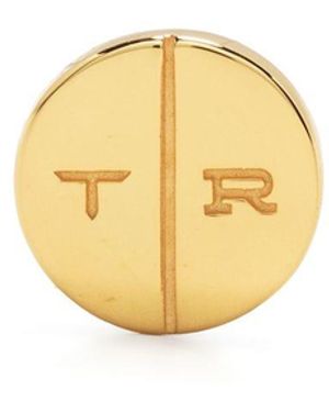 True Rocks Round Pilll Stud Earring - Metallic