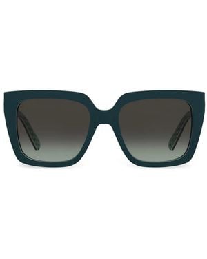 Love Moschino Square-Frame Logo-Plaque Sunglasses - Black