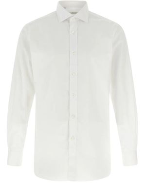 Brioni Trevi Mark Long-Sleeved Shirt - White