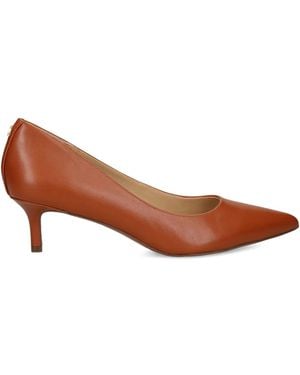 Ralph Lauren Pointed leather pumps - Marrón