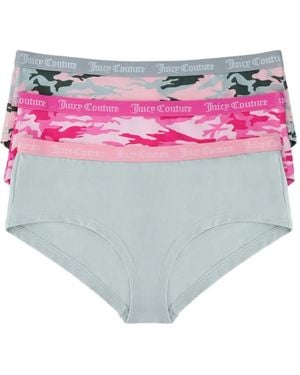 Juicy Couture Slips Mit Logo-Bund (3Er-Set) - Pink