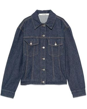 ..,merci Veste En Jean À Coutures Contrastantes - Bleu