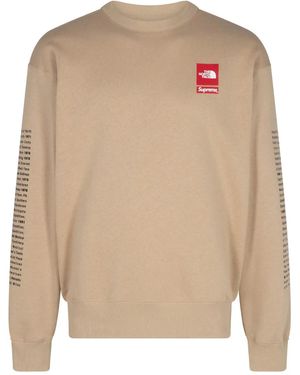 Supreme X The North Face "Khaki" Sweatshirt - Natur