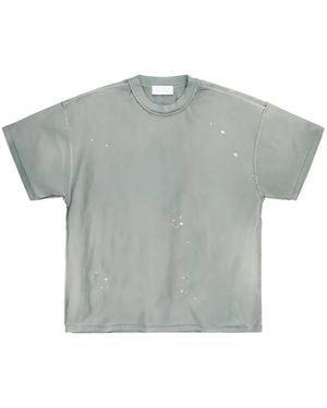 ALEXANDER DIGENOVA Paint-Splatter Inside-Out T-Shirt - Grey