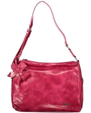 Desigual Medium Flower-Detail Tote Bag - Pink