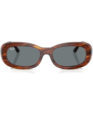 Ray-Ban Oval-Frame Sunglasses - Grey