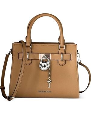 Michael Kors Sac Hamilton En Cuir - Brown