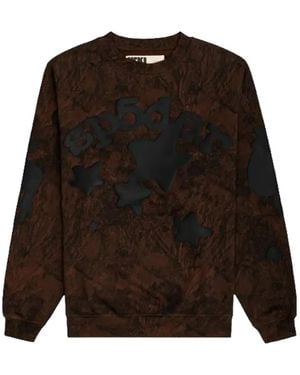 Sp5der Beluga Star-Patch Sweatshirt - Brown