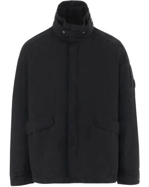 C.P. Company Twill Mixed Jacket - Black