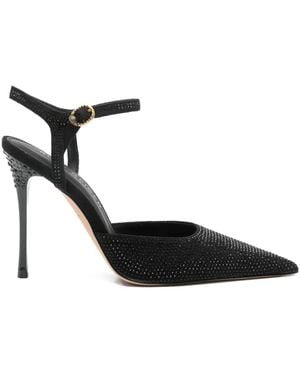 Kurt Geiger 110Mm Mayfair Ankle-Strap Pointed Court Shoes - Black
