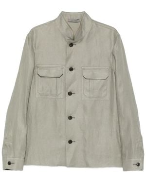 Corneliani Button Flap-pocket Jacket - Grey