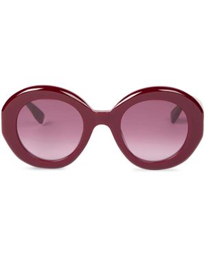 Viktor & Rolf Round-Frame Sunglasses - Red