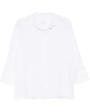 Trame Auree Cuff Blouse - White