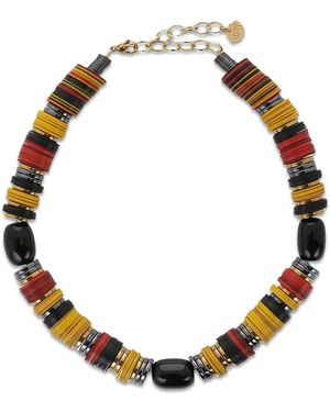 Hijas de Puka Rondelle-Bead Necklace - Metallic