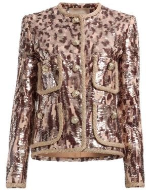 Elie Saab Sequin-Embroidered Tweed Jacket - Natural