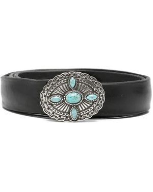 Orciani Ceinture En Cuir À Ornements - Gray