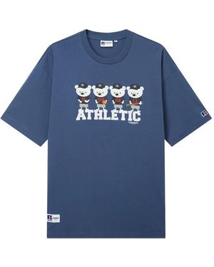 Chocoolate Graphic Print T-Shirt - Blue