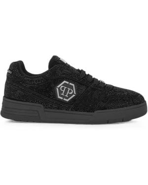 Philipp Plein Low-Top Sneakers P-Force 78 Strass - Black