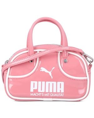 PUMA Micro 1976 Grip Logo-Print Tote Bag - Pink