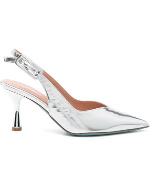 Fratelli Russo 80Mm Annuc Slingback Pumps - White