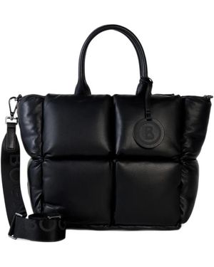 Bogner Gletsch Origin Amelie Padded Leather Tote Bag - Black
