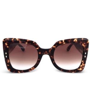 Isabel Marant Square-Frame Tortoiseshell-Effect Sunglasses - Pink