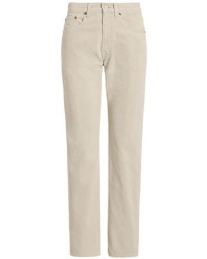 Polo Ralph Lauren Pantalon Droit En Velours Côtelé - White